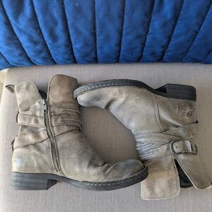 Børn - Leather Gray / Brown Boots 9.5